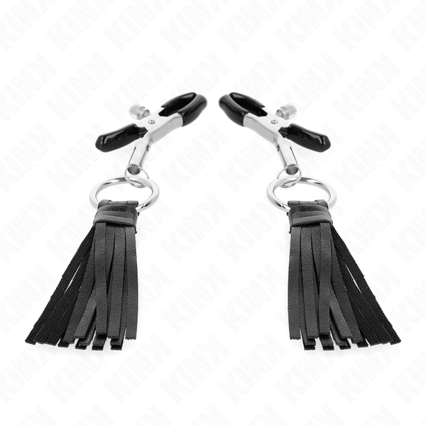 KINK - PINZAS PARA PEZONES CON BORLAS DE POLIPIEL 6 CM